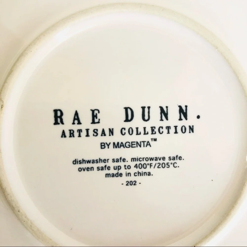 Rae Dunn Original Pumpkin Pie Dish Ceramic